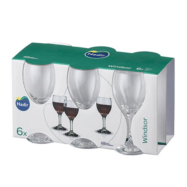 00547-Windsor Taça Vinho Tinto 250ml - CJ/6 PÇS